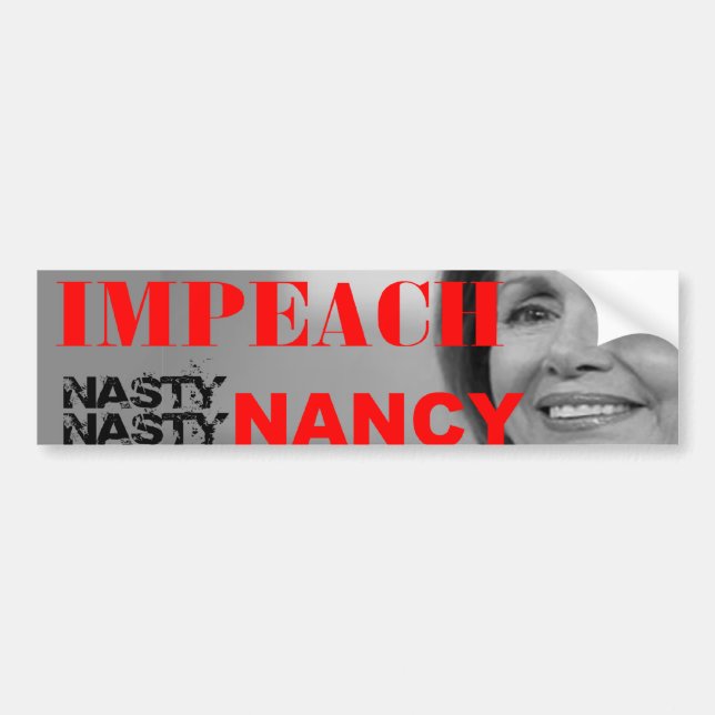 Klagen Sie ekliges ekliges Nancy Pelosi an Autoaufkleber (Vorne)