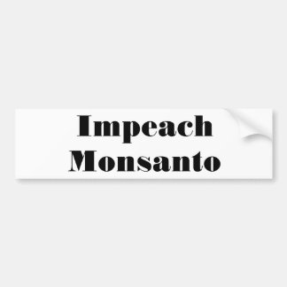 Klagen Sie Monsanto an Autoaufkleber