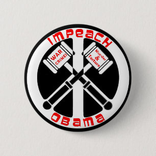 Klagen Sie Obama an Button