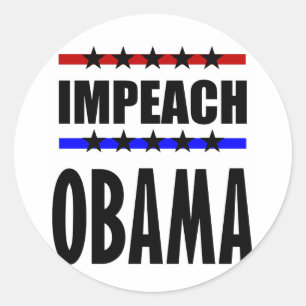 Klagen Sie Obama an Runder Aufkleber
