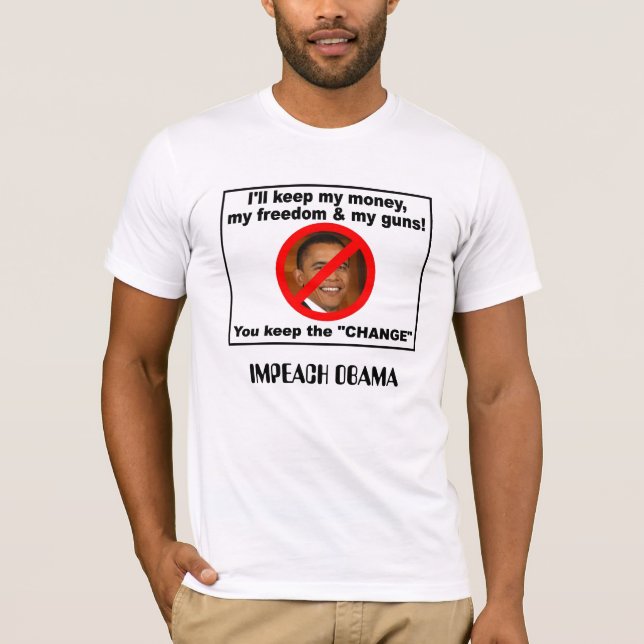 Klagen Sie OBAMA an T-Shirt (Vorderseite)