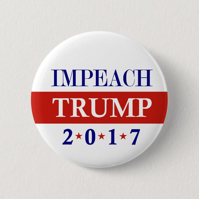 Klagen Sie Trumpf 2017 an Button (Vorderseite)