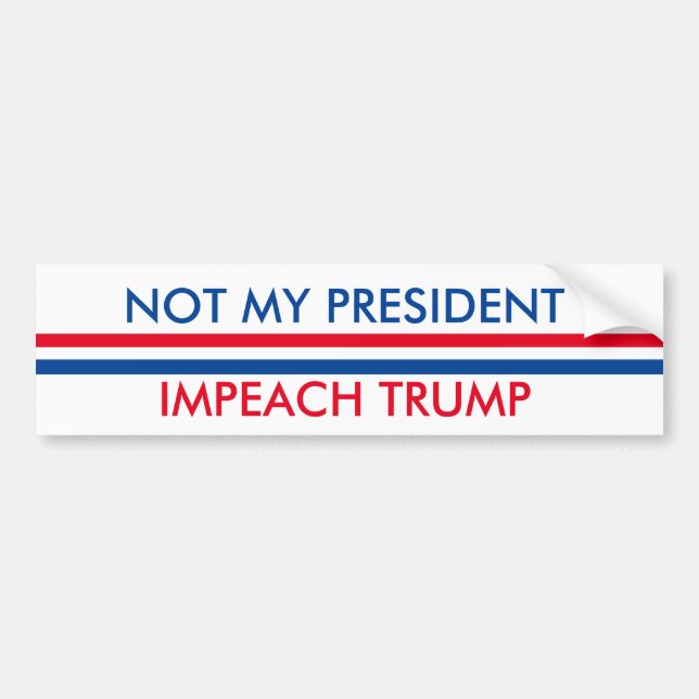 Klagen Sie Trumpf an Autoaufkleber (Vorne)