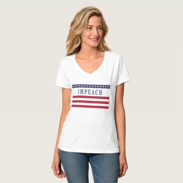 Klagen Sie Trumpf an T-Shirt (Vorderseite Vollansicht)