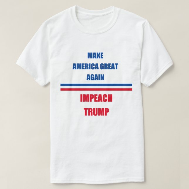 Klagen Sie Trumpf an T-Shirt (Design vorne)