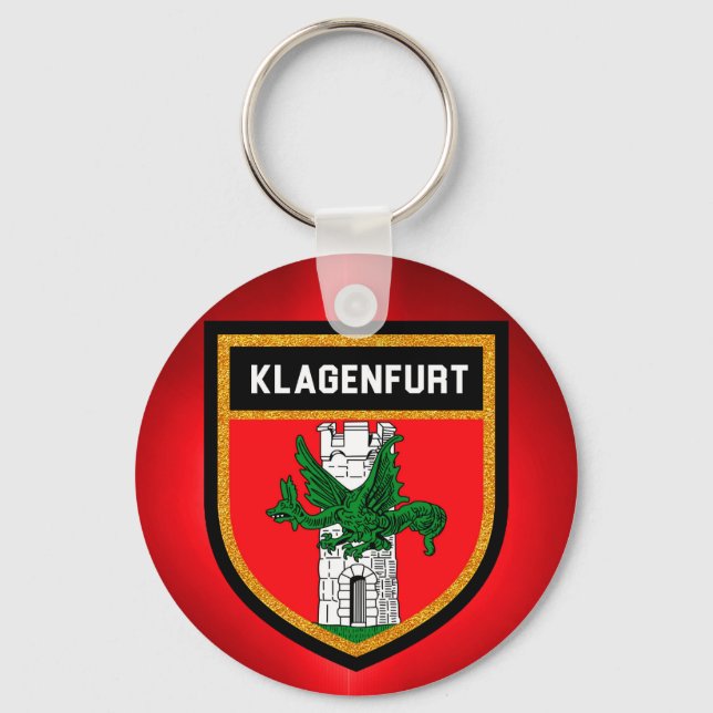 Klagenfurter Flagge Schlüsselanhänger (Vorderseite)