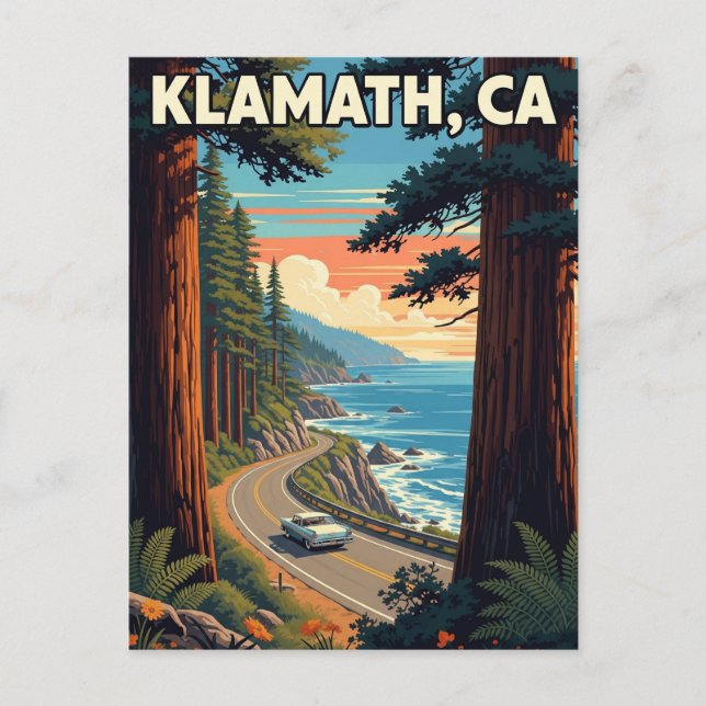 Klamath California Travel Postkarte (Vorderseite)