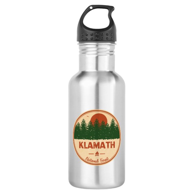 Klamath National Forest Edelstahlflasche (Vorderseite)