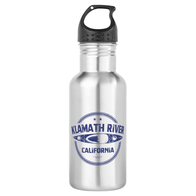 Klamath River, Kalifornien Edelstahlflasche (Vorderseite)