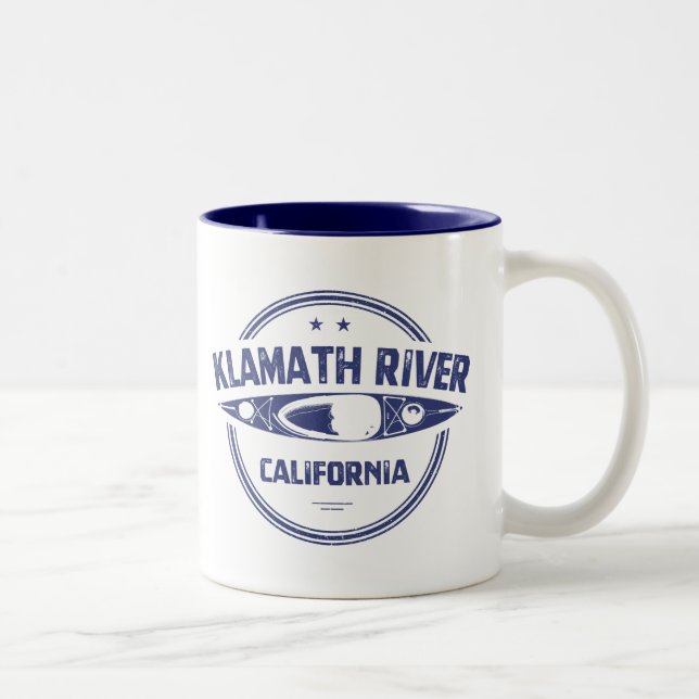 Klamath River, Kalifornien Zweifarbige Tasse (Rechts)