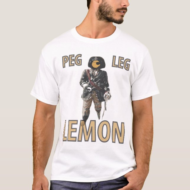 Klammer-Bein-Zitrone T - Shirt (Vorderseite)