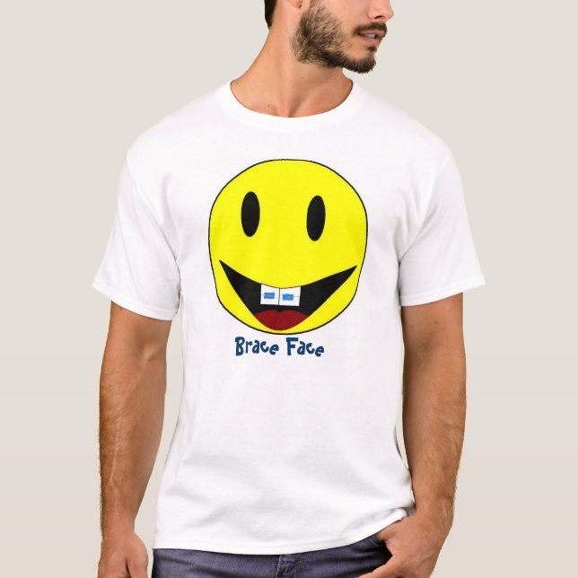 Klammer-Gesicht T-Shirt (Vorderseite)