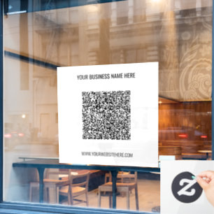 Klammern des Fensters "QR-Code-Werbeaktion" Fensteraufkleber