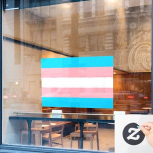 Klammern des LGBTQIA+-Flag-Transgender-Flag Fensteraufkleber