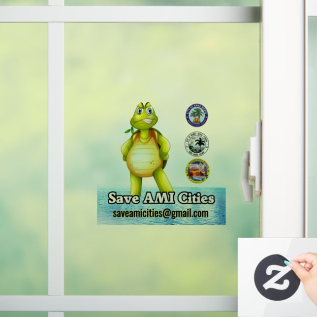 Klammern des SAC-Schildkrötenlogos Fensteraufkleber (Zuhause)