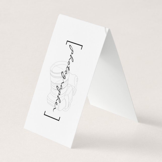 Klammern / Fotograf Visitenkarten (Vorderseite)