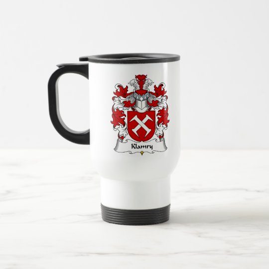 Klamry Familienwappen Reisebecher