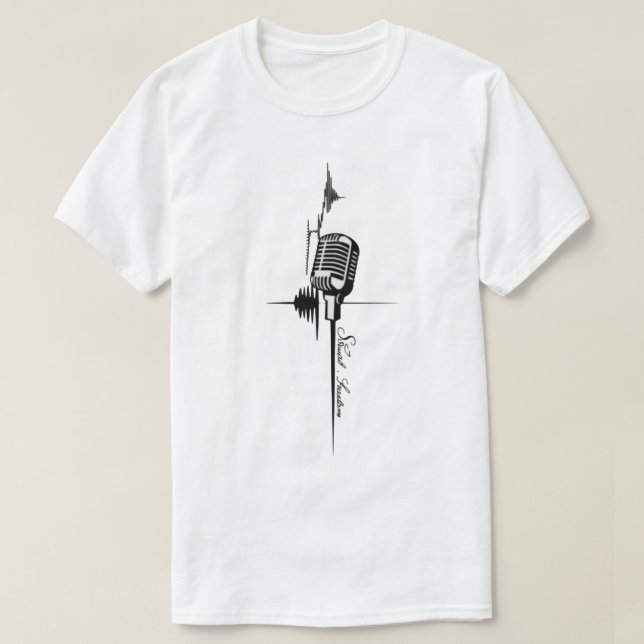 Klang der Freiheit: Stimme in Waves T-Shirt (Design vorne)