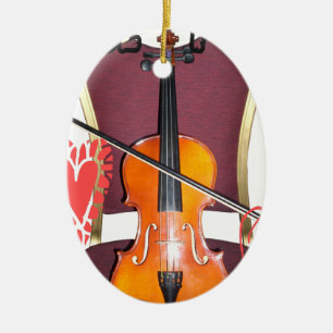 Klang der Violine Liebe Hakuna matata valentine Keramik Ornament