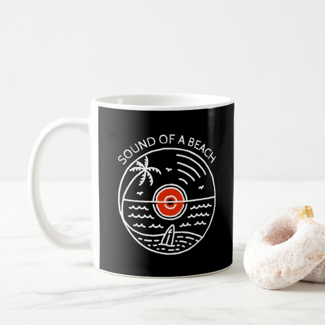 Klang eines Strandes Kaffeetasse (Mit Donut)