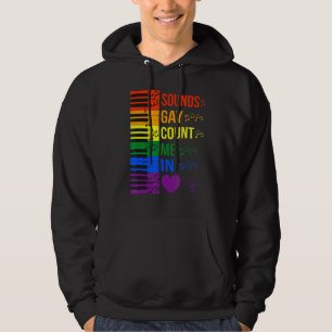Klang Gay zählen mich in Lgbtq Keyboard und Piano Hoodie