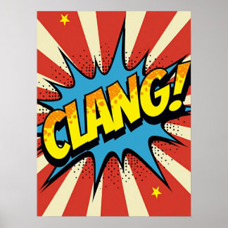 KLANG! Pop Art Echo Poster
