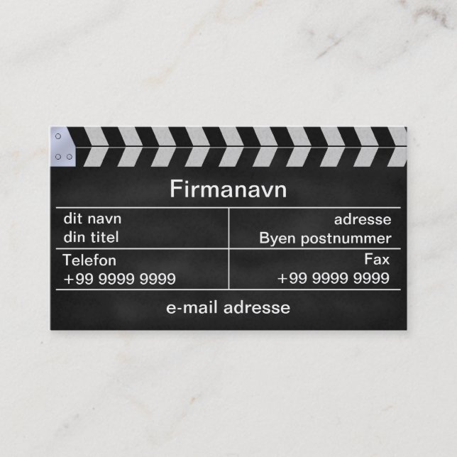 klap Biograf Visitenkarte (Vorderseite)