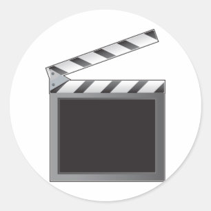 Klappe Runder Aufkleber