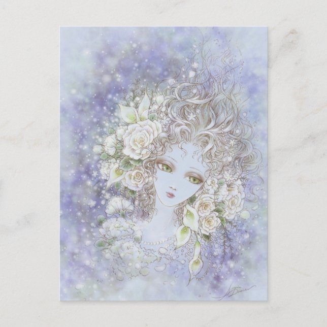 Klappe zur weißen Postkarte (Vorderseite)