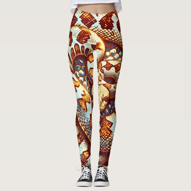 Klapperschlangen Outfit Leggings (Vorderseite)