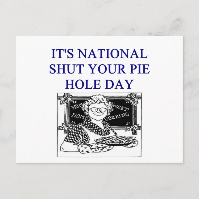 Klappscherz Postkarte (Vorderseite)