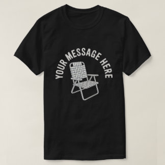 Klappstuhl mit individuellem Aufdruck Minimalistis T-Shirt