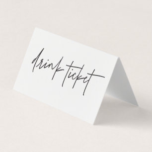 Klapptafel für geflochtene Bar Visitenkarten