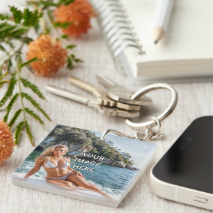 KLAR! 🔑 Acryl-Schlüsselanhänger – Bild oder Text Schlüsselanhänger