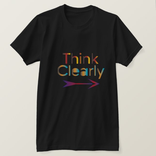 Klar denken T-Shirt (Design vorne)