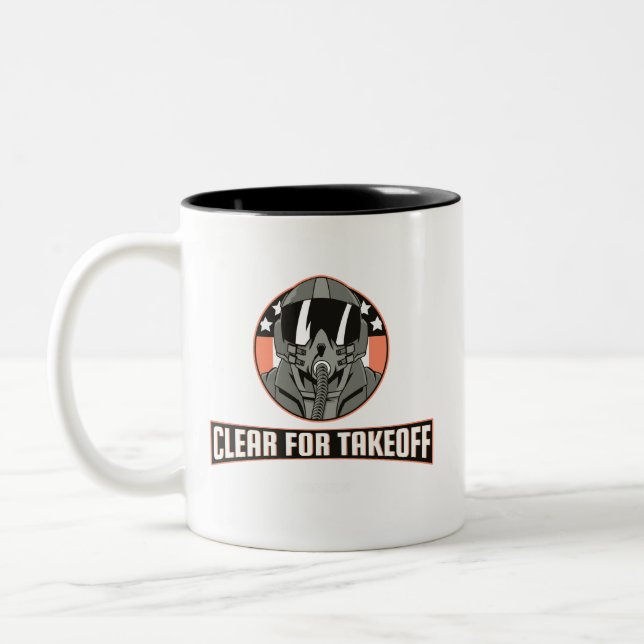 Klar für die Mama der Absperrarmee Kaffee Tasse Mi (Links)