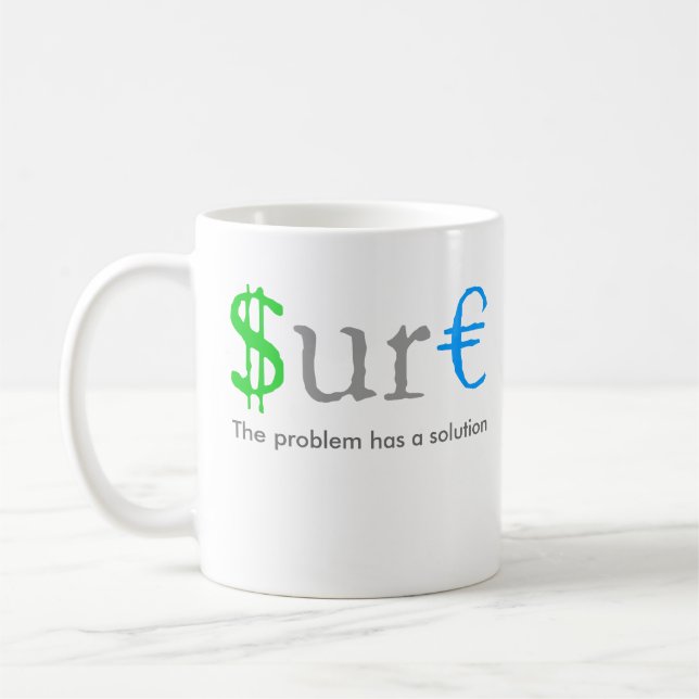 Klar Geld Kaffeetasse (Links)