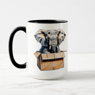 Klar nicht für Minimalismus gemacht - Funny Elepha Tasse
