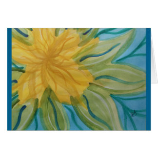Klare abstrakte Watercolorgelb-Blume