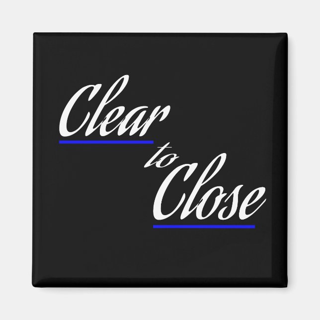 Klare bis Nahe echte Anwesen-Geschenke Magnet (Vorne)