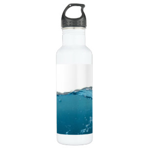 Klare blaue Welle Trinkflasche