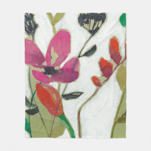 Klare Blumen I Fleecedecke
