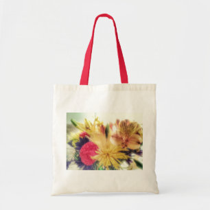 Klare Blumen Tragetasche