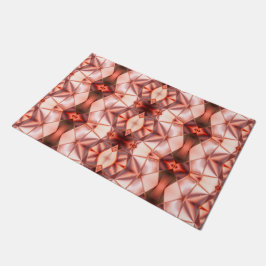 klare Bordeaux-Lachs-Form Fußmatte