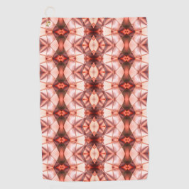 klare Bordeaux-Lachs-Form Golfhandtuch