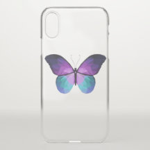 Klare Butterfly iPhone X Gehäuse