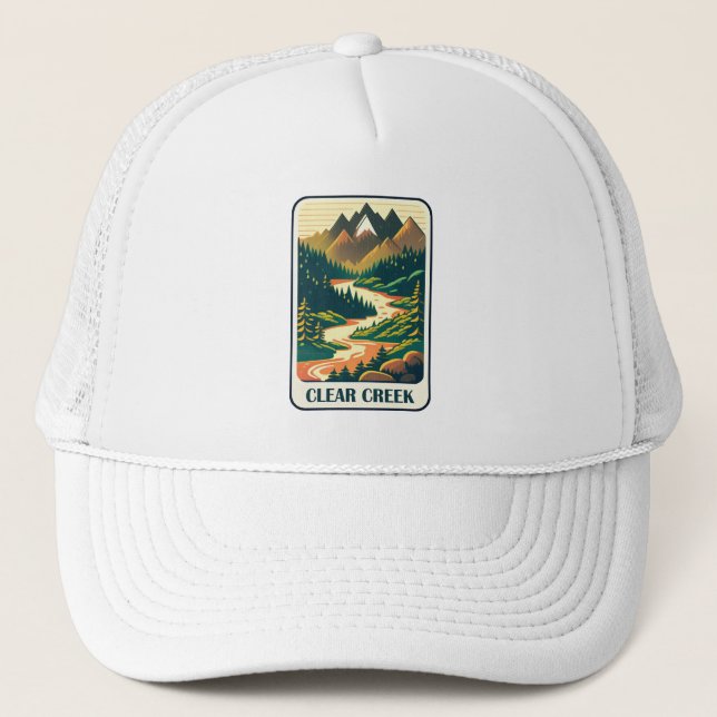 Klare Creek Colorado Farben Truckerkappe (Vorderseite)
