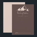 Klare Gebirgslandzeiten Worte der Weisheit Hinweiskarte<br><div class="desc">Diese klare Berglandkarte ist perfekt für eine rustikale Hochzeit. Das Design besticht durch einen idyllischen,  beigefarbenen Berg in Aquarelltönen. Diese Karten sind ideal für Hochzeiten,  Brautparty,  Babydusche,  Graduiertenfest u.v.m. Personalisieren Sie die Karten mit den Namen der Braut und Bräutigam,  den Eltern,  die Sie werden oder Absolvent.</div>