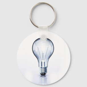 klare Glühlampe Schlüsselanhänger