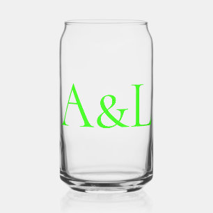 Klare Neon Monogram Glassteckdose - individuell ei Dosenglas